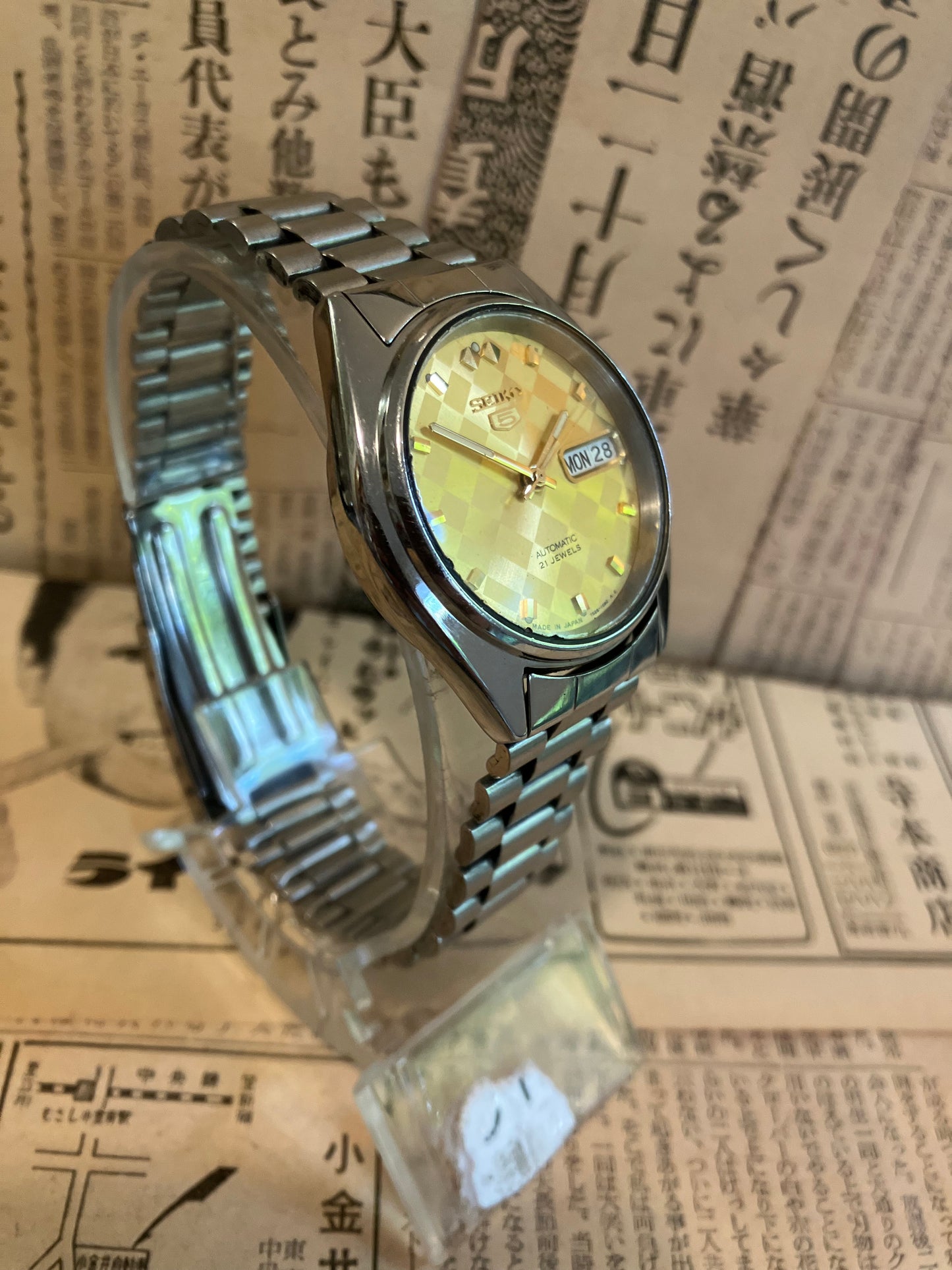 Seiko 5 - 7S26 Gold Chequer (1998)