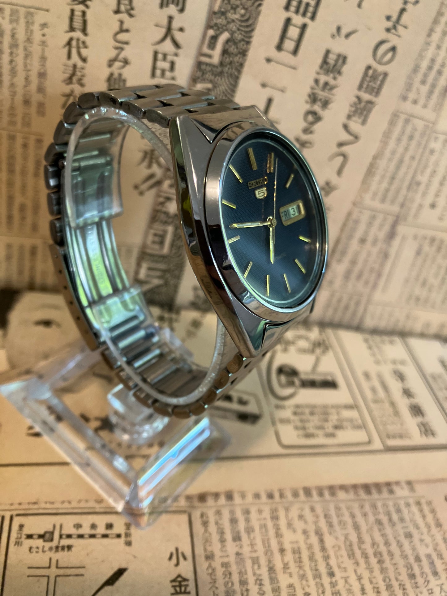 Seiko 5 - 7009 Navy blue (1987)