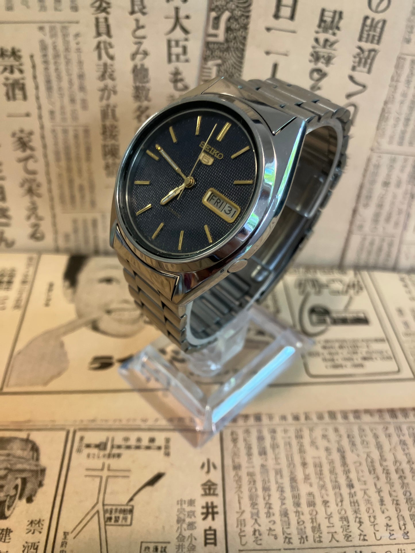 Seiko 5 - 7009 Navy blue (1987)