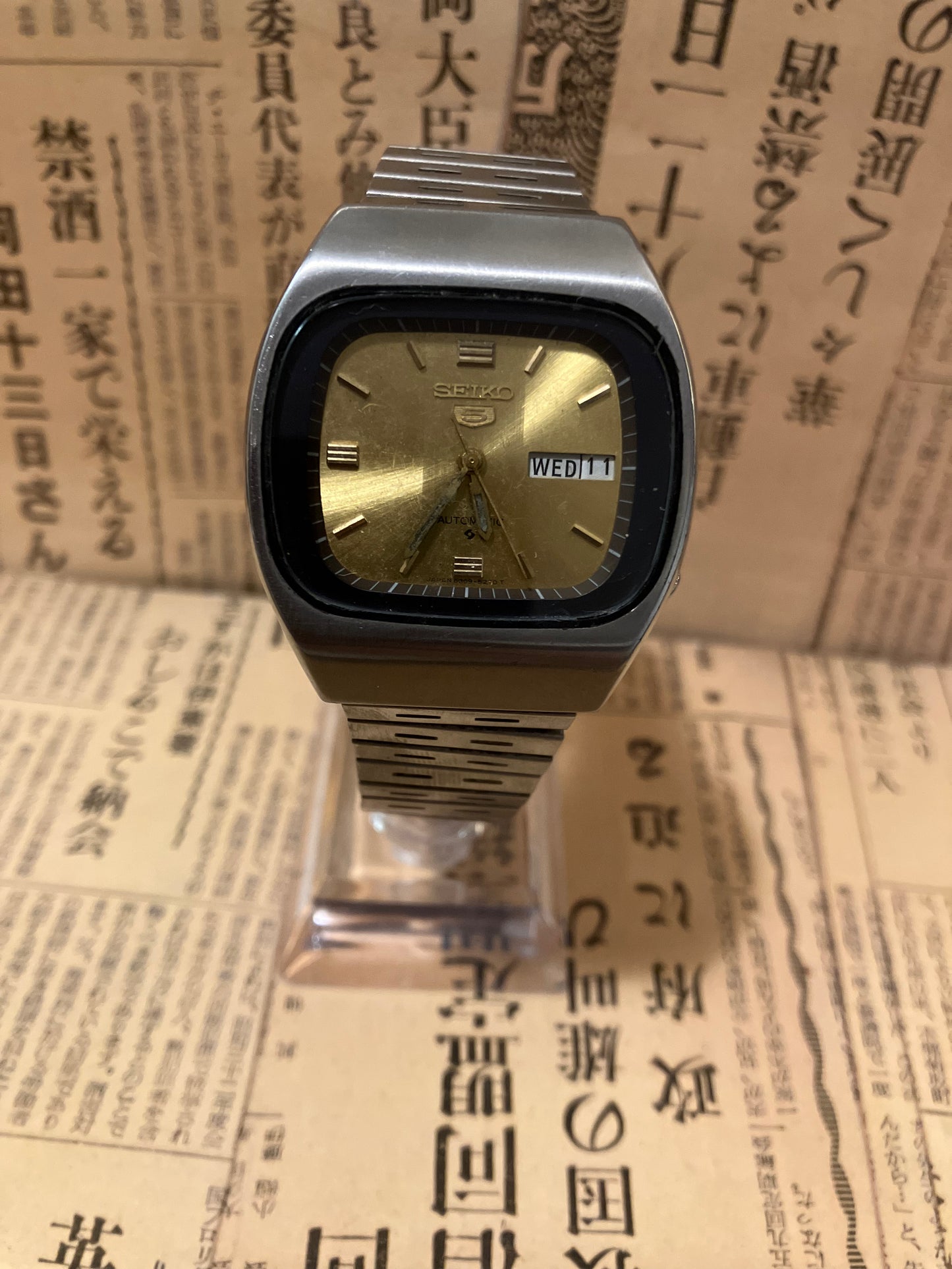 Seiko 5 - 6309 Gold TV Case (1981)