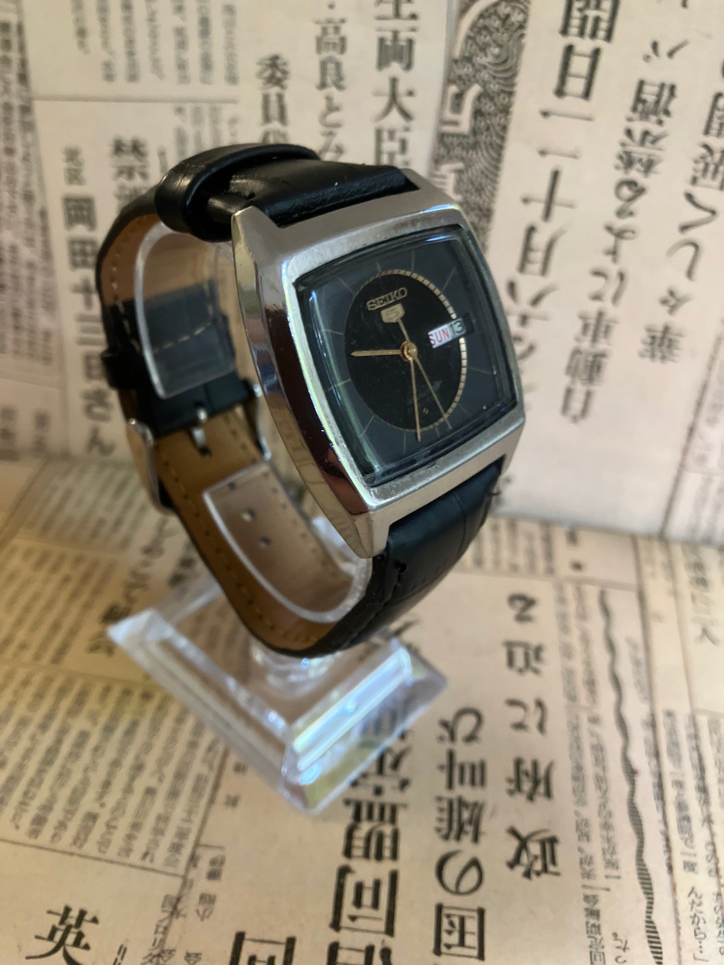 Seiko 5 - 6319 Blue TV Case (1977)