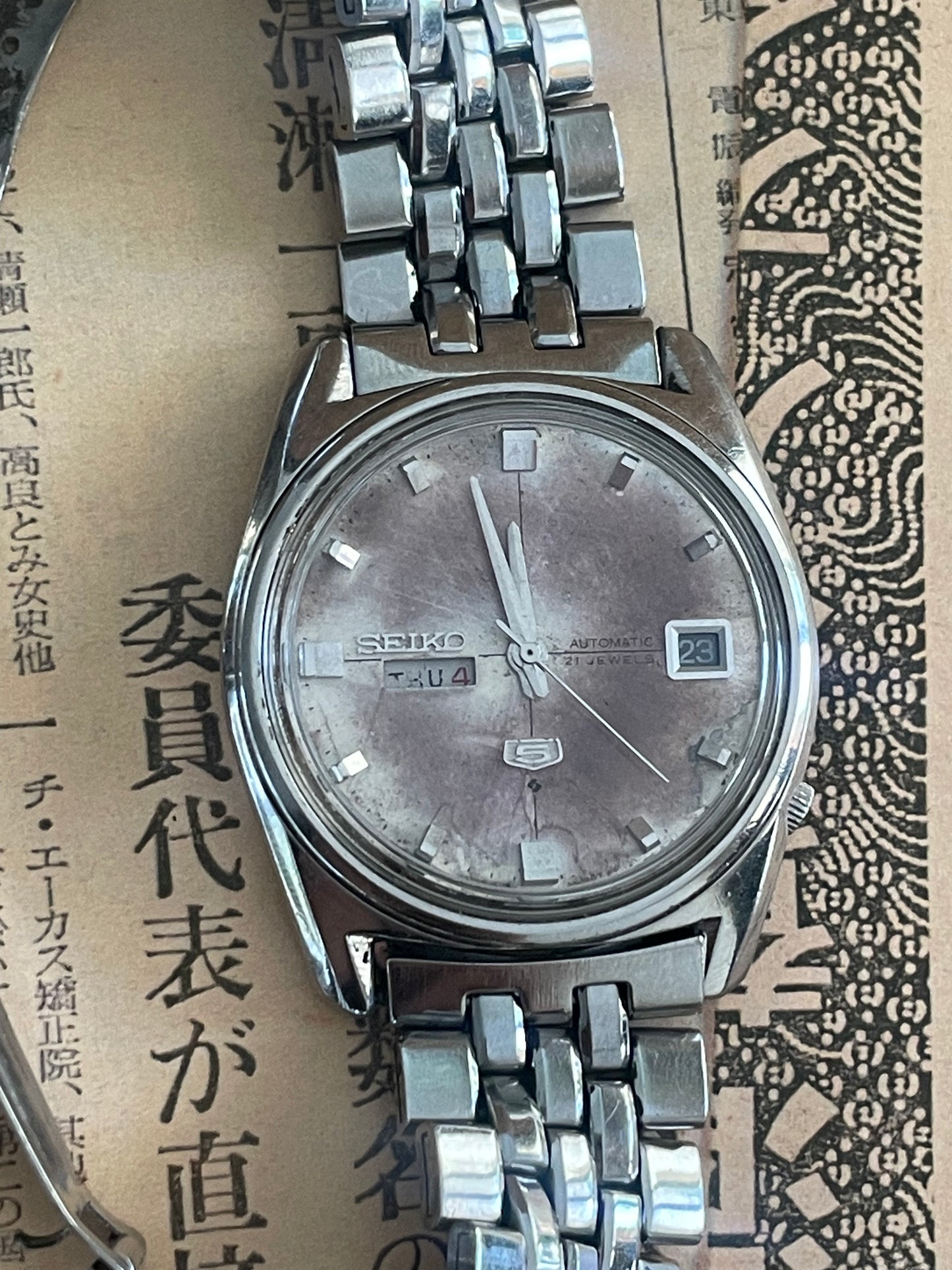 Seiko 5 - 6119 Silver (Patina)