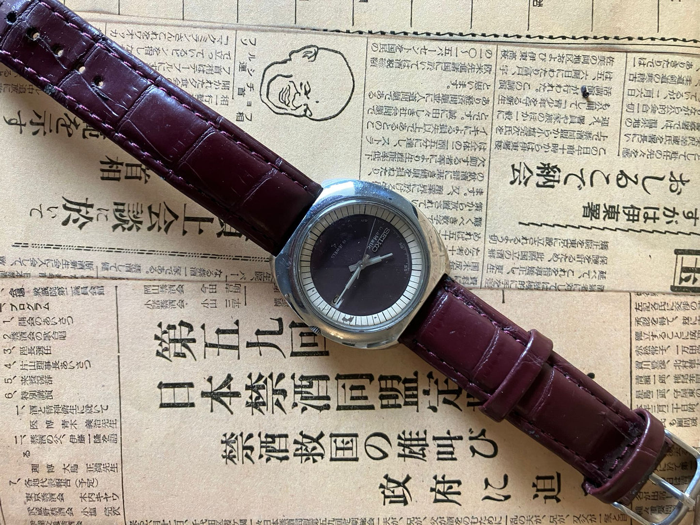 Seiko Diamatic - 7005 Burgundy (1972)