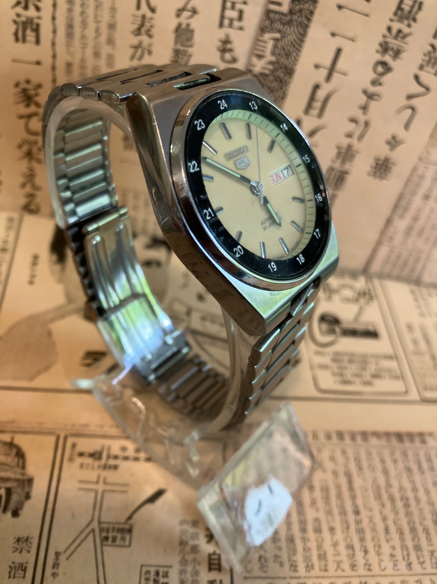 Seiko 5 - 7S26 Railway Time Black/Yellow (1999)