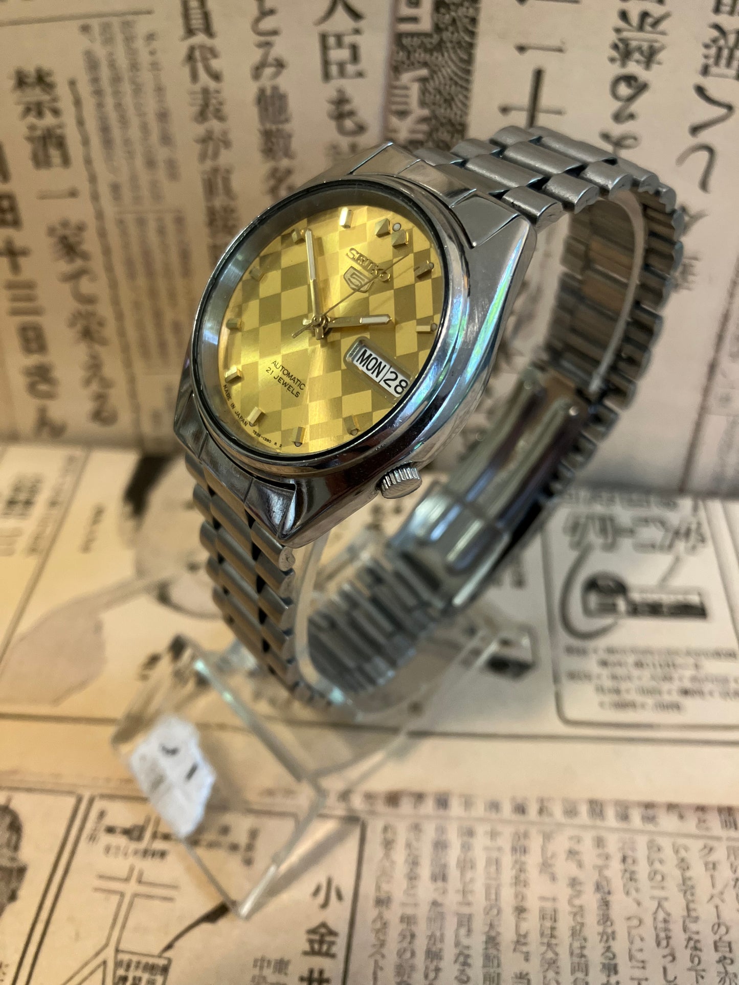 Seiko 5 - 7S26 Gold Chequer (1998)