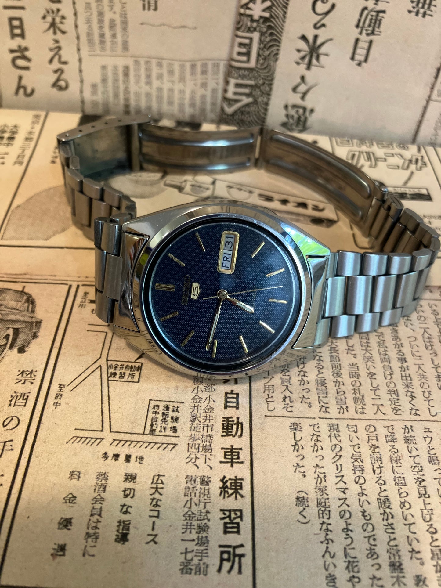 Seiko 5 - 7009 Navy blue (1987)