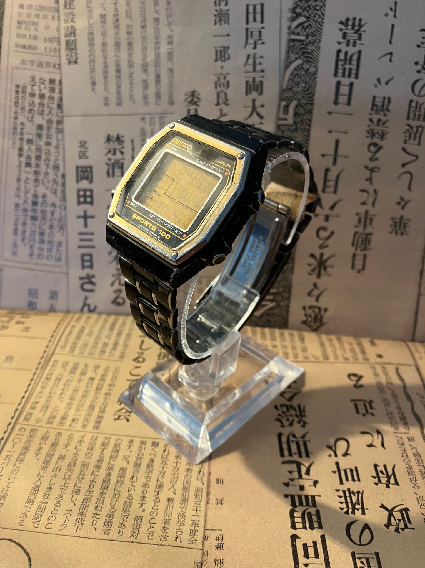 Seiko Sports 100 Digital M241-502A Black (1986)