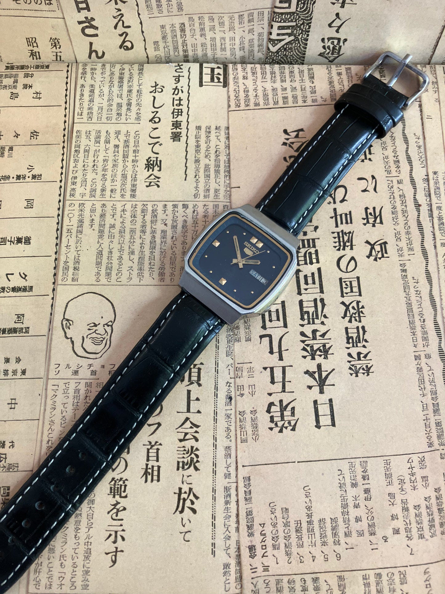 Seiko 5 - 7009 Blue TV Case (1977)