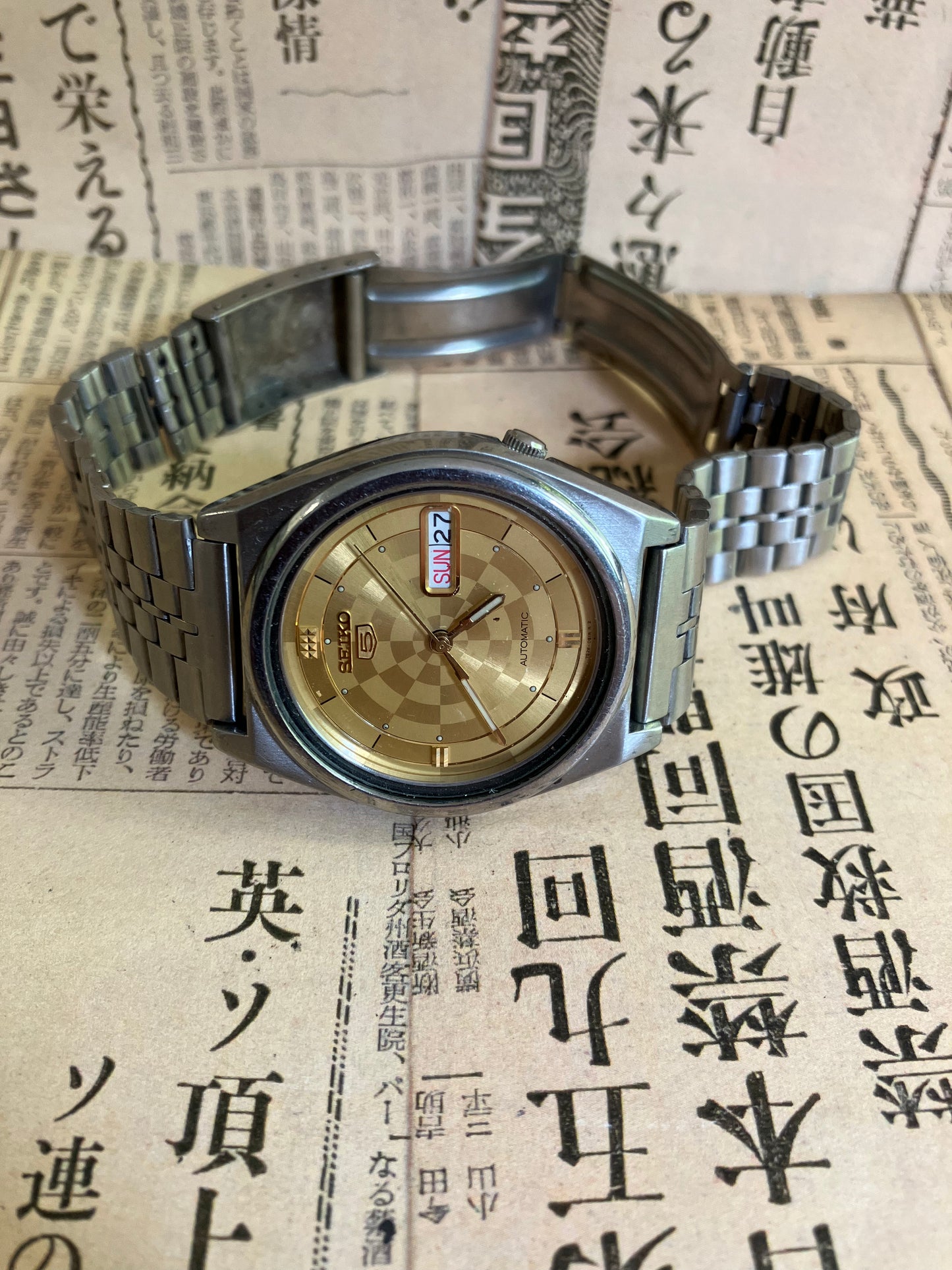 Seiko 5 - 7S26 Gold pattern (1997)