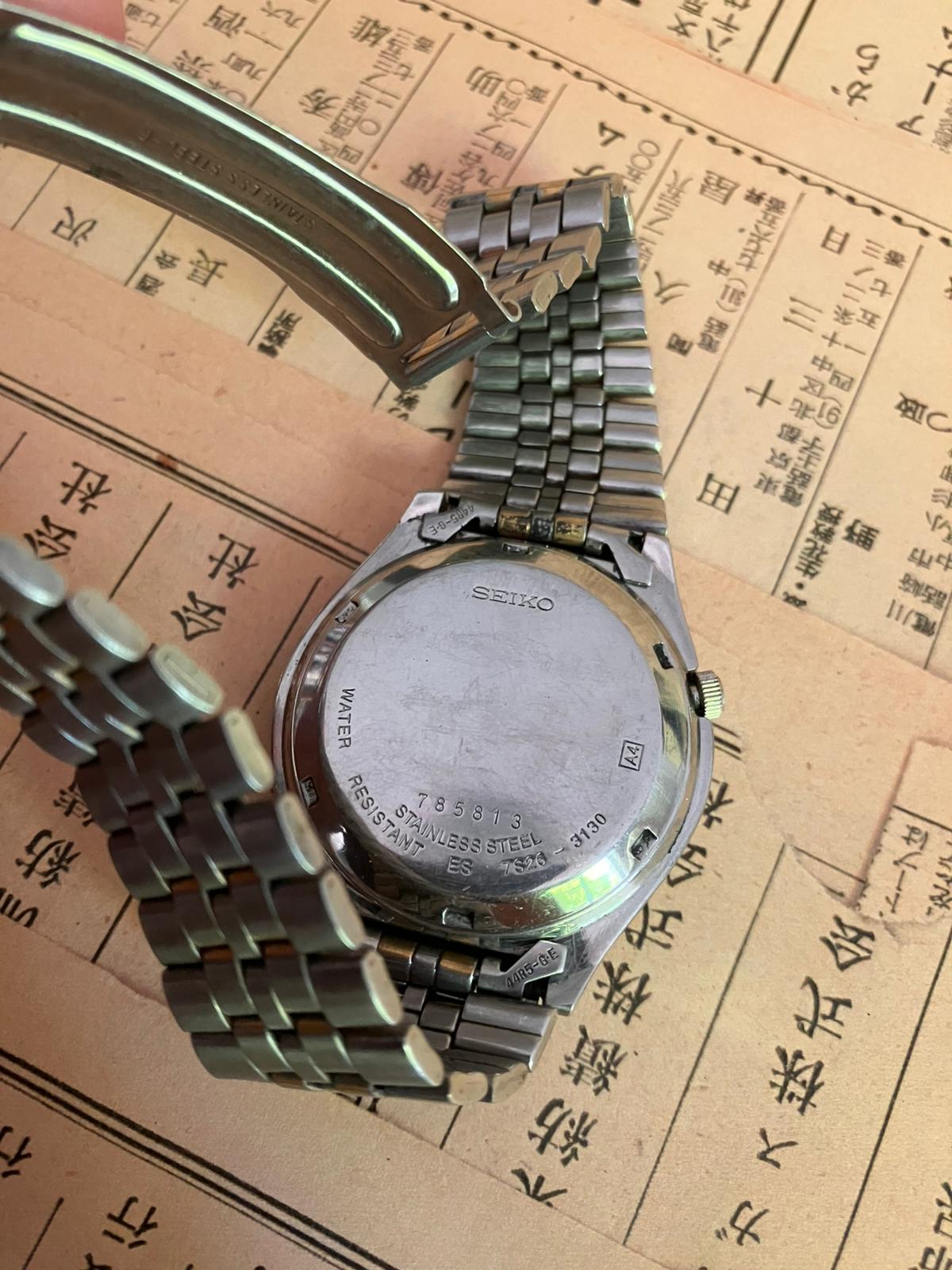 Seiko 5 - 7S26 White/Gold (1997)